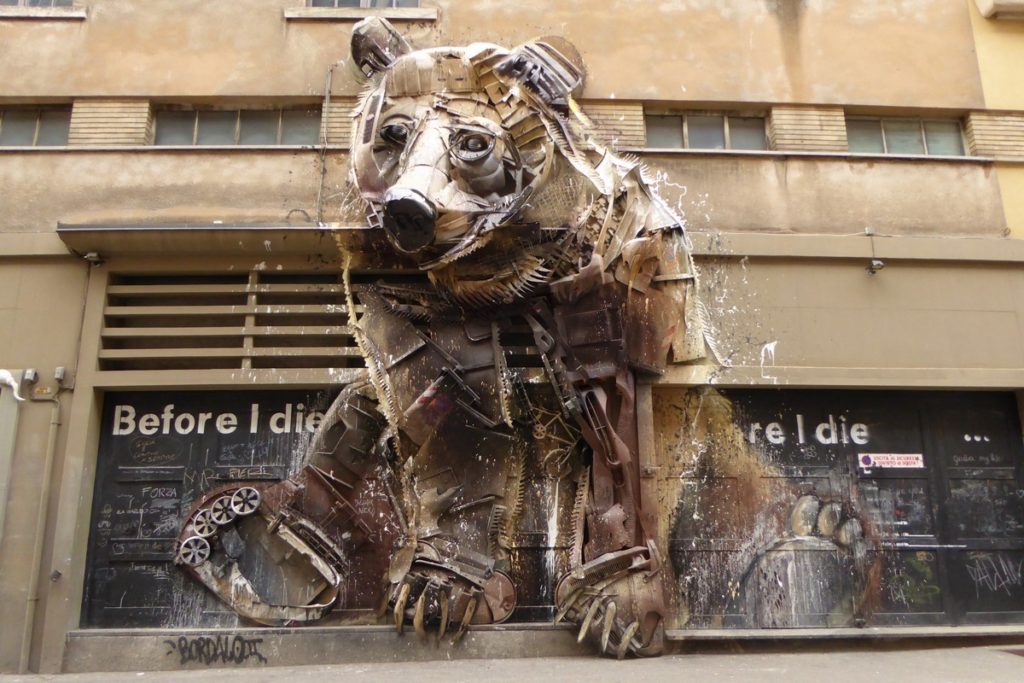 BORDALO II - Turin - 29 via Giorgio Bidone (derrière Teatro Colosseo)