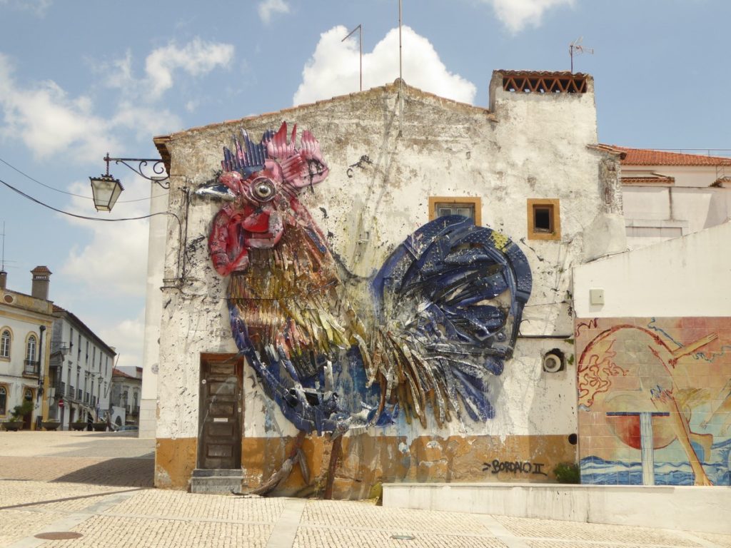 BORDALO II - Beja - Largo de Sao Joao & rua do Sembrano